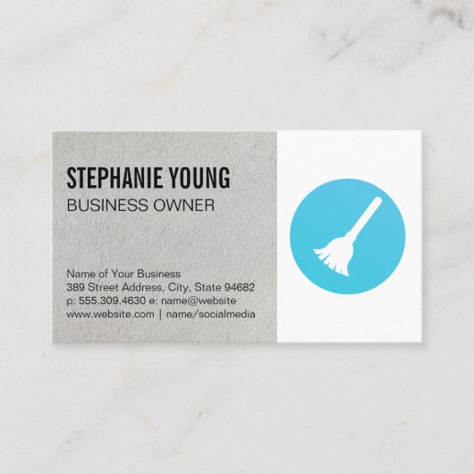 メイドサービス | ほうきローション 名刺 (正面)