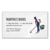 メイドサービス | クリーナー マグネット名刺 (正面)