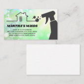 メイドサービス | クリーニングスプレー | バブル 名刺 (正面/裏面)