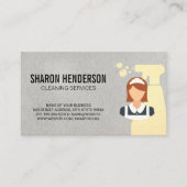 メイドサービス |スプレーとメイドのクリーニング 名刺 (正面)