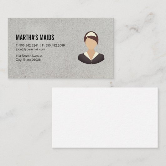 メイドサービス 名刺 (正面/裏面)