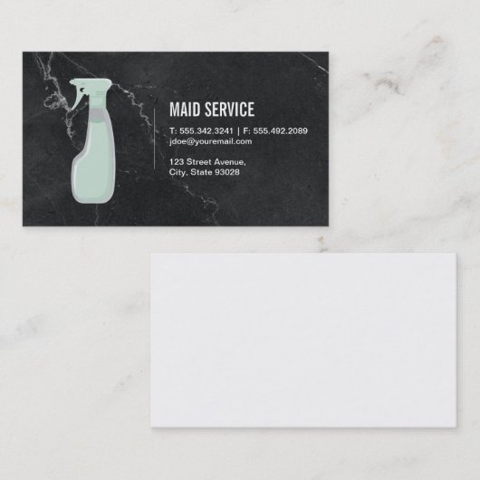 メイドサービス |大理石 名刺 (正面/裏面)