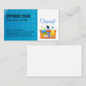 メイドサービス | 洗浄スプレー・サービス業 名刺 (正面/裏面)