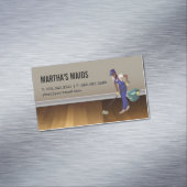 メイドサービス | 硬質木材の床 マグネット名刺 (インサイチュ)