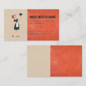 メイドサービス | 革の背景 名刺 (正面/裏面)