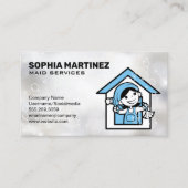 メイドサービス | MopとBroom |シャボン玉 名刺 (正面)
