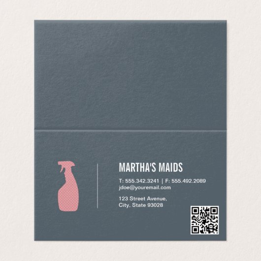 メイドサービス | QRコード 名刺 (外部フラット)