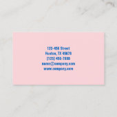 メイドサーモダンビスハウスキーピングハウスキーパー 名刺 (裏面)