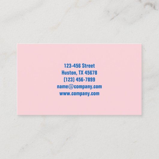 メイドサーモダンビスハウスキーピングハウスキーパー 名刺 (裏面)