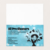 メイドジャグリング清掃用品 名刺 (外部フラット)