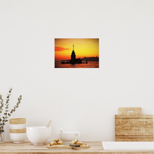 メイドズタワー。イスタンブールトルコ ポスター (キッチン)