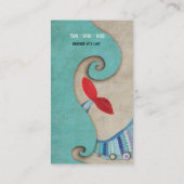 メイドテディベアウェーブズビジネスカード 名刺 (裏面)