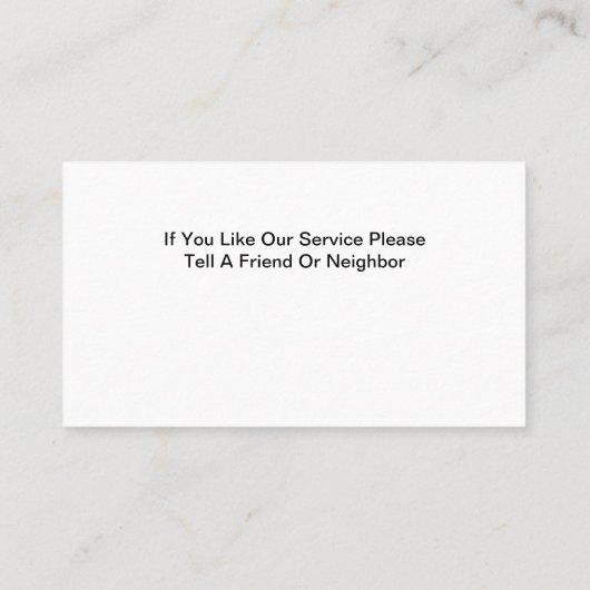 メイドハウスキーパーモダンの名刺 名刺 (裏面)