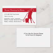 メイドハウスキーパーモダンの名刺 名刺 (正面/裏面)