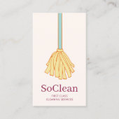 メイドハウスキーピングメイドサービスイエローモップ 名刺 (正面)