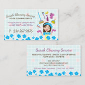 メイドハウス清掃サービス 名刺 (正面/裏面)