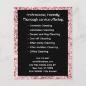 メイドバラピンククリーニングサービス チラシ (裏面)