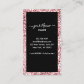 メイドバラピンククリーニングサービス 名刺 (裏面)