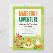 メイドフォーアドベンチャー4th誕生日招待状 招待状 (正面)