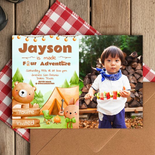 メイドフォーアドベンチャー – 写真でキャンプ 招待状