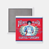 メイドフランスのコーヒーマグネット マグネット (正面/裏面)