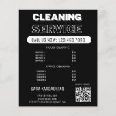 メイドプライス クリーニングサービス スキャン トゥ コネクト ブラック チラシ (正面)