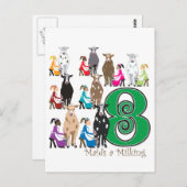 メイドミルキング8人 ポストカード (正面/裏面)