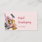 メイドモダンクリーニング清掃サービス 名刺 (正面)