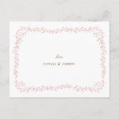 メイドラインは私の花嫁カードになる インビテーションポストカード (裏面)