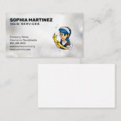 メイドロゴ |スパークリーな背景 名刺 (正面/裏面)