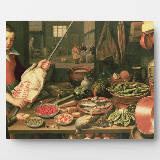 メイド付きキッチンインテリア フォトプラーク (正面)