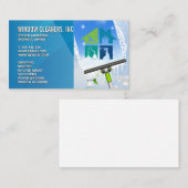 メイド作業ウィンドウクリーナー | スキージ 名刺 (正面/裏面)