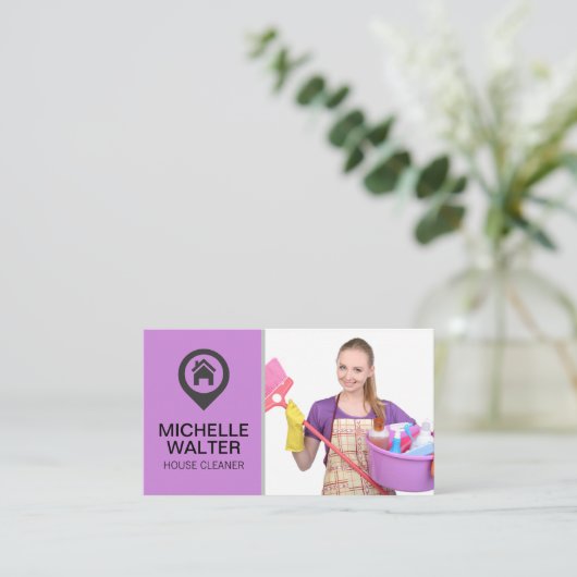 メイド保持クリーニング用品 名刺 (スタンド正面)