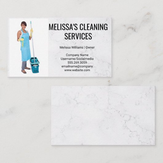 メイド保持モップ 名刺 (正面/裏面)