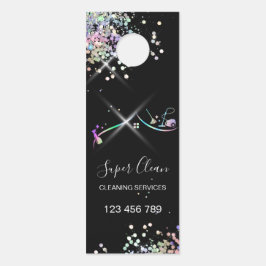 メイド掃除きらめく家自筆業C ドアノブサイン