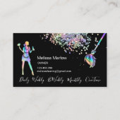 メイド掃除きらめく家自筆業C 名刺 (裏面)