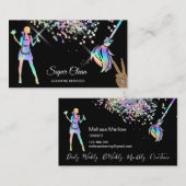 メイド掃除きらめく家自筆業C 名刺 (正面/裏面)