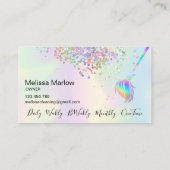 メイド掃除きらめく家自筆業C 名刺 (裏面)