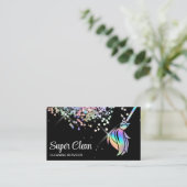 メイド掃除きらめく家自筆業C 名刺 (スタンド正面)