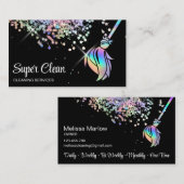 メイド掃除きらめく家自筆業C 名刺 (正面/裏面)