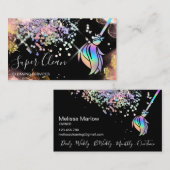 メイド掃除きらめく家自筆業C 名刺 (正面/裏面)