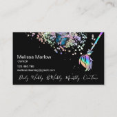 メイド掃除きらめく家自筆業C 名刺 (裏面)