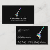 メイド掃除きらめく家自筆業C 名刺 (正面/裏面)