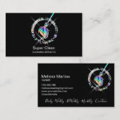 メイド掃除きらめく家自筆業C 名刺 (正面/裏面)