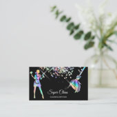 メイド掃除きらめく家自筆業C 名刺 (スタンド正面)