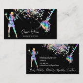 メイド掃除きらめく家自筆業C 名刺 (正面/裏面)