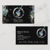 メイド掃除きらめく家自筆業C 名刺 (正面/裏面)