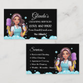 メイド清掃サービスの名刺 名刺 (正面/裏面)