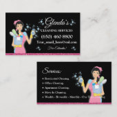 メイド清掃サービスの名刺 名刺 (正面/裏面)