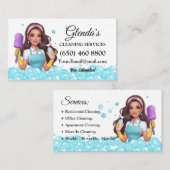 メイド清掃サービスの名刺 名刺 (正面/裏面)